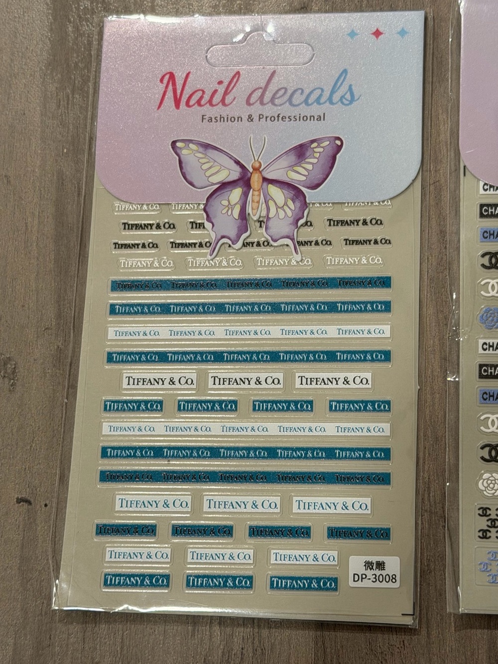 Nail Decals in Blue, Gold, Black, White - Picture 3 of 3